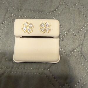 Gold Flower Stud Earrings